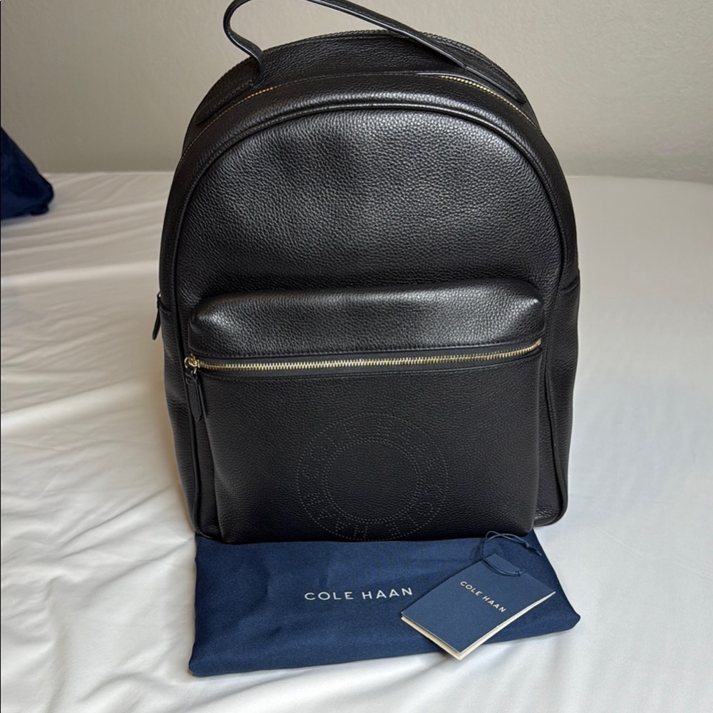 Cole Haan Black Grand Series Black Backpack